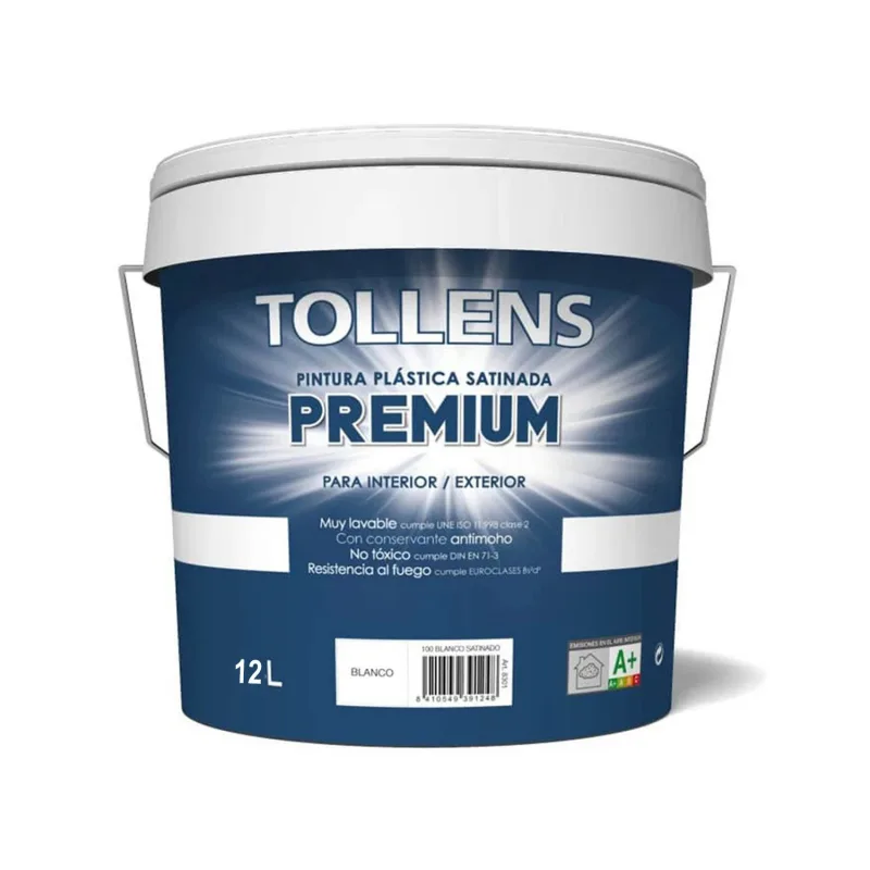 Plástica premium satinado antimoho blanco 12 lt