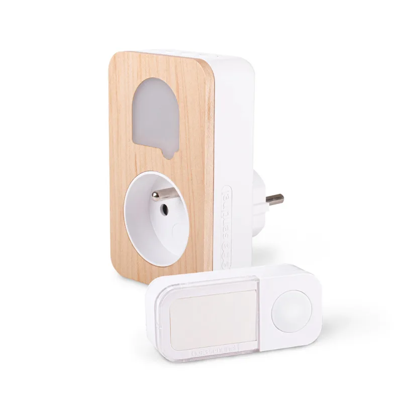 Timbre inalámbrico enchufable sin pilas 150 m scs sentinel sone+ cosy