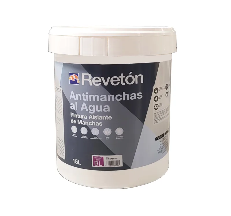Pintura antimanchas al agua blanco reveton 15 lt
