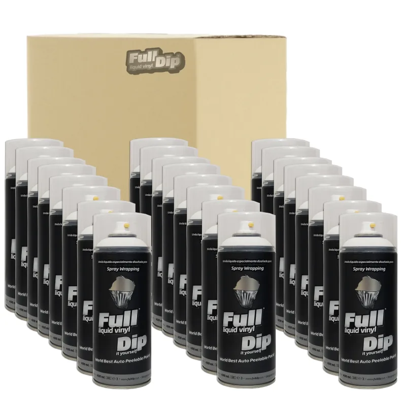 24 x spray vinilo liquido full dip blanco 400 ml