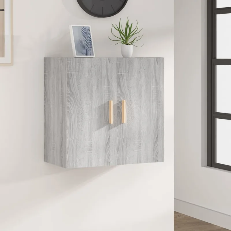 Maison exclusive - armario de pared madera contrachapada gris sonoma 60x30x60 cm