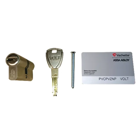 Cilindro volt 7101 vachette con tarjeta de propiedad + 3 llaves - 30x40mm - doble entrada - 22122000
