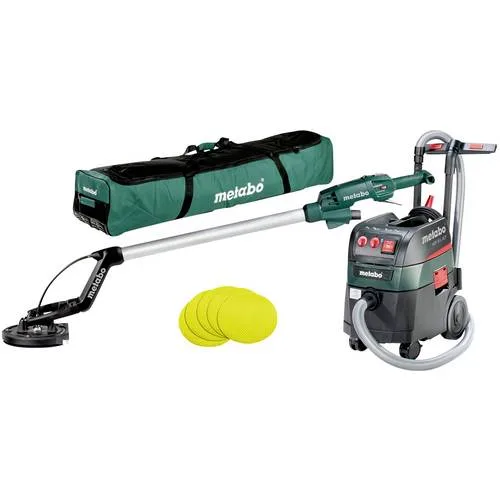 Lijadora manual lsv 5-225 bolsa + aspirador asr 35 l acp + 25 abrasivos metabo - 690885000