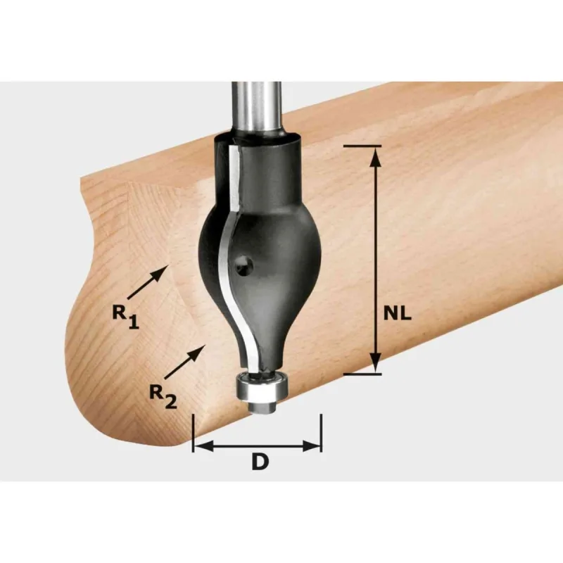 Festool fresa de perfiles hw r20.5/16/d32/57 s12
