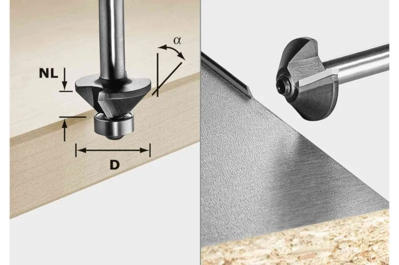 Festool fresa de bisel s8 hw 30° d25-kl ofk