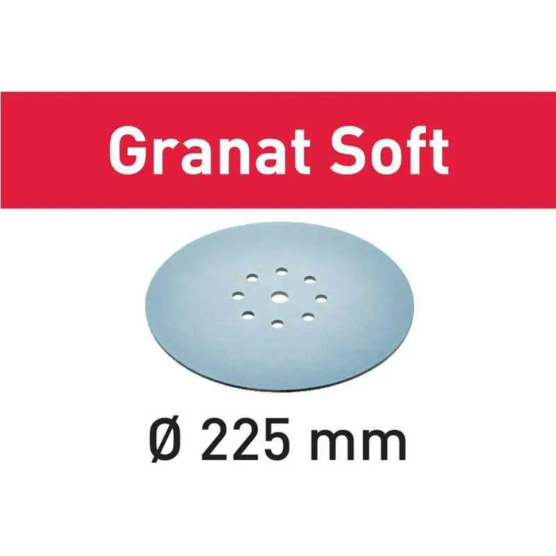 Disco de lijar stf d225 p180 gr s/25 granat soft - 204225 - festool