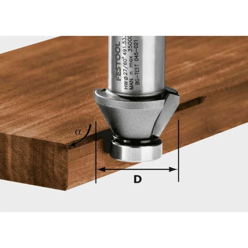 Festool fresa de bisel hw 60°-ofk 500