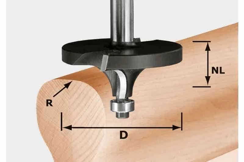 Festool fresa para redondear hw r16/d64/26 s12