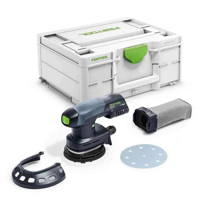 Lijadora excéntrica festool etsc 125-basic (cuerpo solo + systainer sys3 m 187)