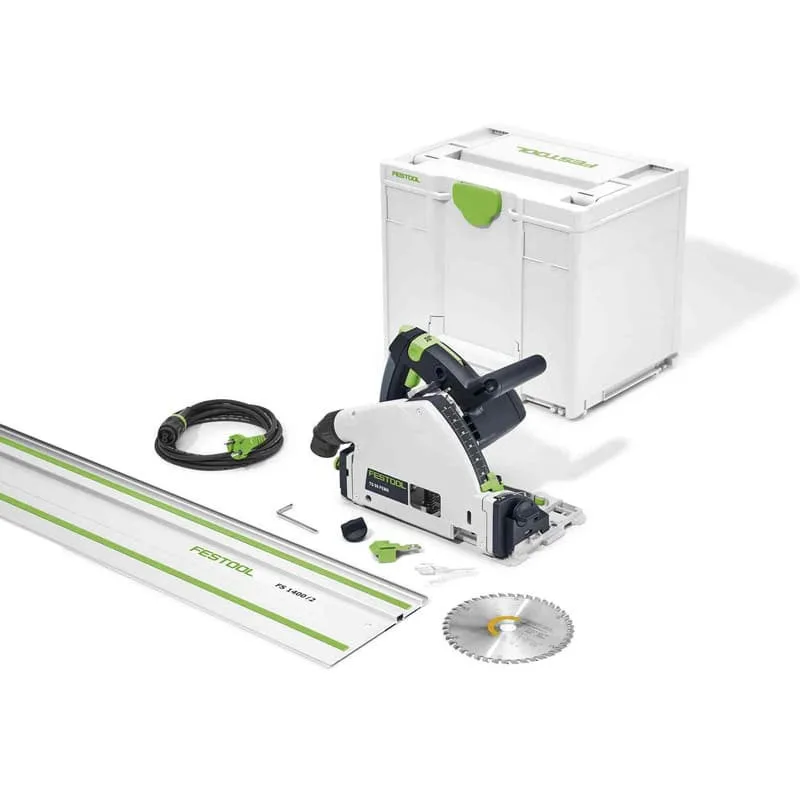 Festool ts 55 febq-plus-fs sierra de inmersión - con hoja ø160 mm madera + rail fs1400/2 + systainer sys3 m 337 - 577010