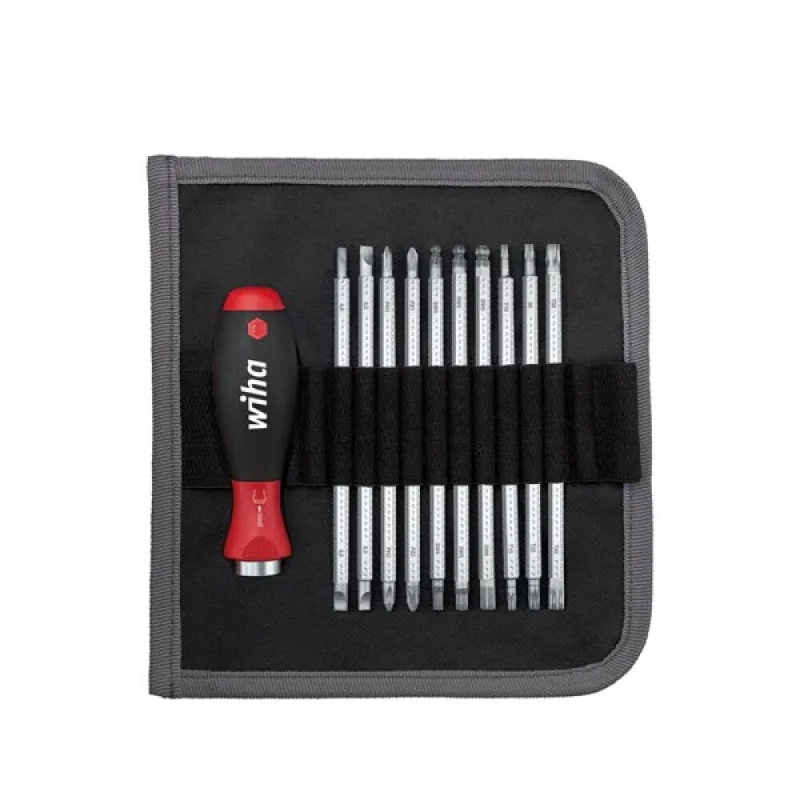 Wiha jeu de tournevis avec lames interchangeables system 6 mélangé 11 pcs (03591)