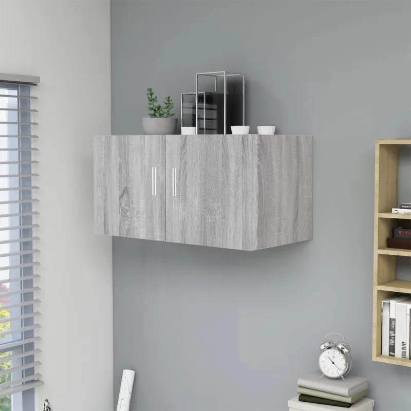 Maison exclusive - armario de pared madera de ingeniería gris sonoma 80x39x40 cm