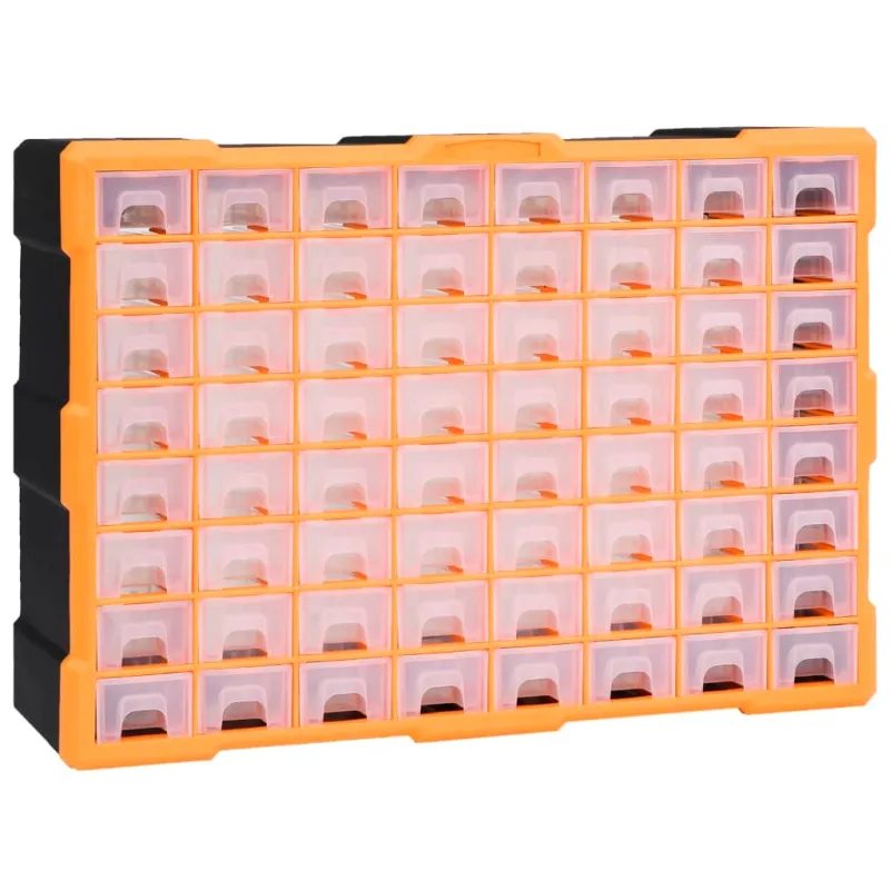 Maison exclusive - organizador multicajones con 64 cajones 52x16x37,5 cm
