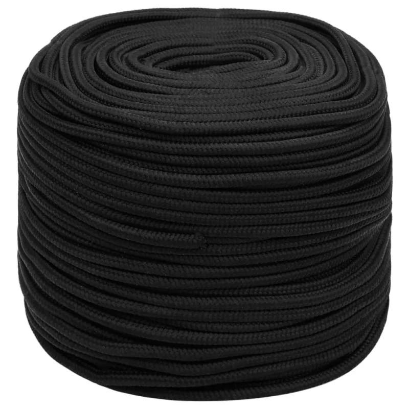 Cuerda | soga de polipropileno negro intenso 8 mm 250 m cfw13375