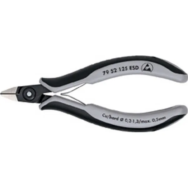 Knipex 79 52 125 esd pince coupante de côté de précision pour