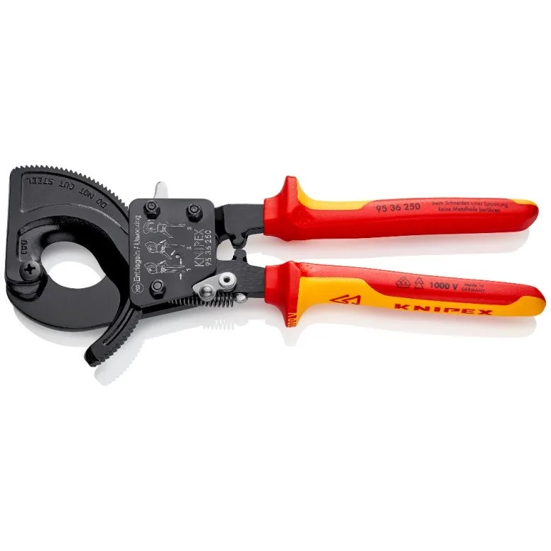 Knipex 95 36 250 - cortacables de carraca aislado vde 250 mm