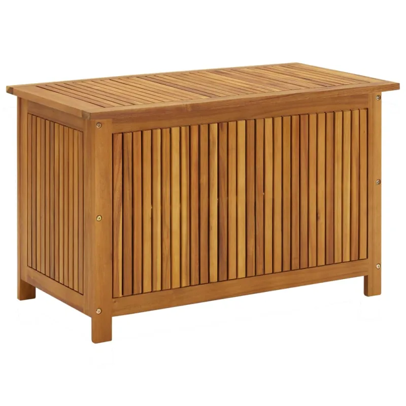 Caja de almacenaje para jardín 90x50x58 cm madera maciza de acacia