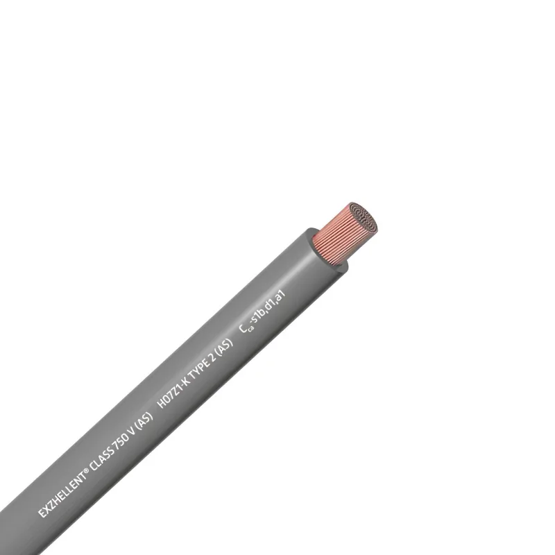 Cable libre de halogenos h07z1-k 1,5mm gris r.200m