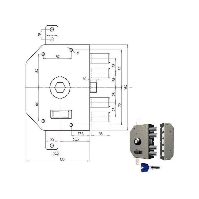 Bomba de seguridad triple derecha 3250p cr