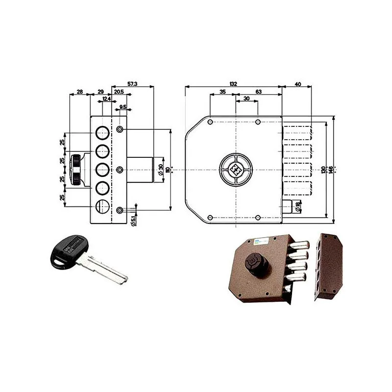 Bomba de seguridad simple derecha 30611 mottura