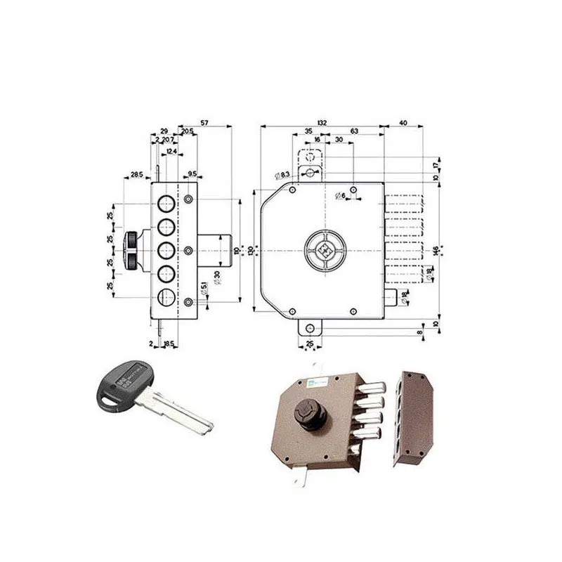 Bomba de seguridad triple derecha 30631 mottura