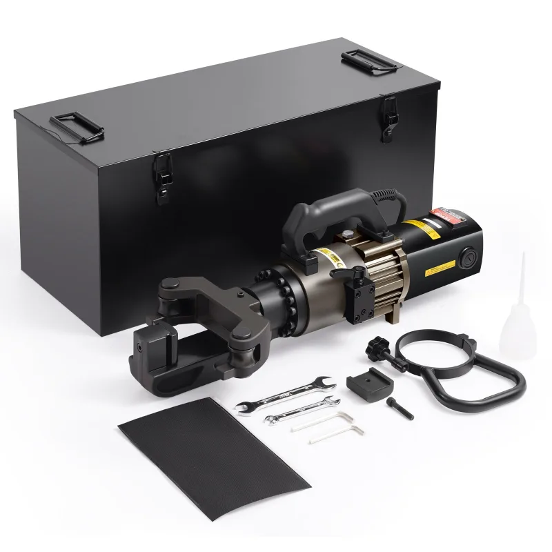 Dobladora eléctrica de barras vevor de refuerzo 2000 w, máquina hidráulica portátil, doblado 0-90°, 20-32 mm, con maletín y bidón de aceite