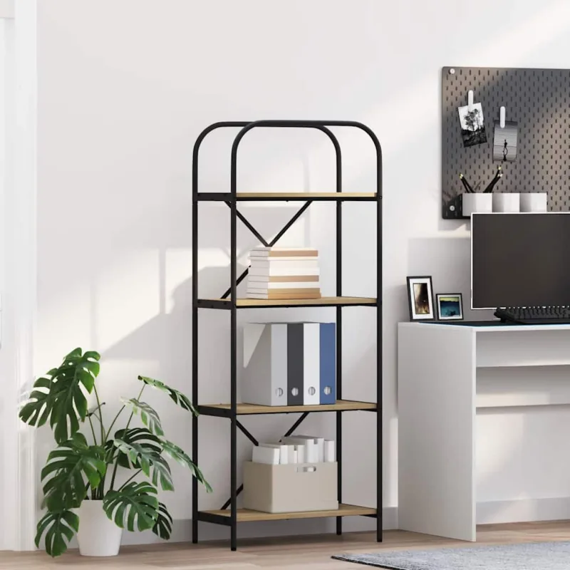 Estantería sonoma oak de 60 x 30 x 146 cm, fabricada en madera de ingeniería. - pangivo