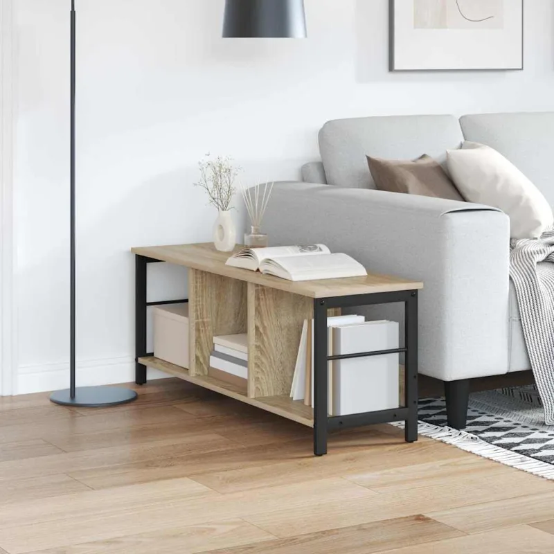 Estantería sonoma oak de 102 x 32 x 40,5 cm, fabricada en madera de ingeniería. - pangivo