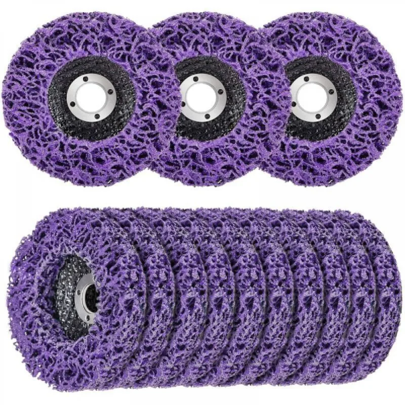 Lote de 10 (150 x 22 mm) discos de limpieza para amoladora csd - para el tratamiento de superficie o la eliminación de pintura para amoladora angular