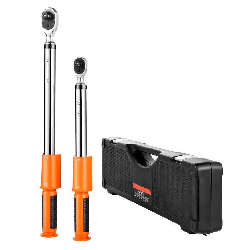 Llave dinamométrica digital succebuy con accionamiento 9,5 mm y 13 mm, 72 dientes, equipada con valores predefinidos, señal acústica e indicador led