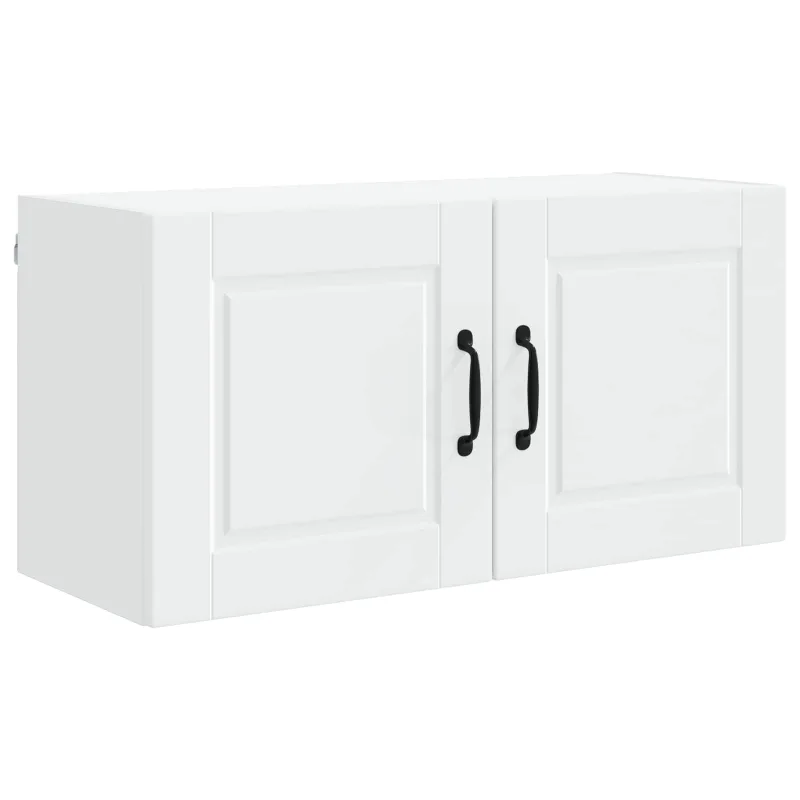 Mueble de cocina moderno de pared con 2 estantes 80 x 31 x 40 cm madera de ingeniería blanca 02_0054280