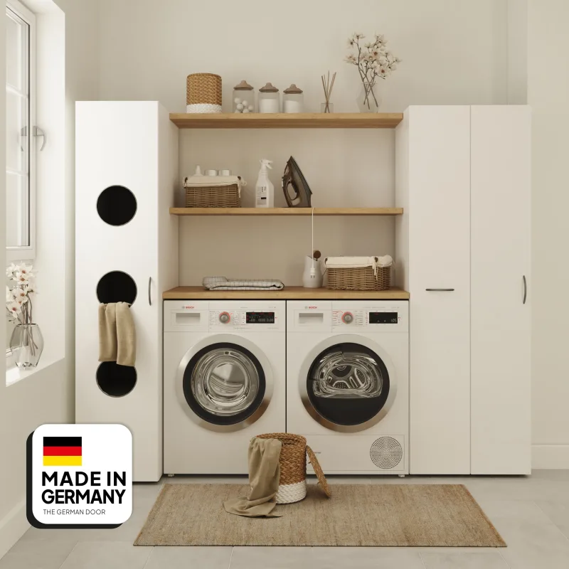 Armario landau 40x185x40 cm | multiusos con puerta y baldas | tgdhome | diseño y calidad alemana