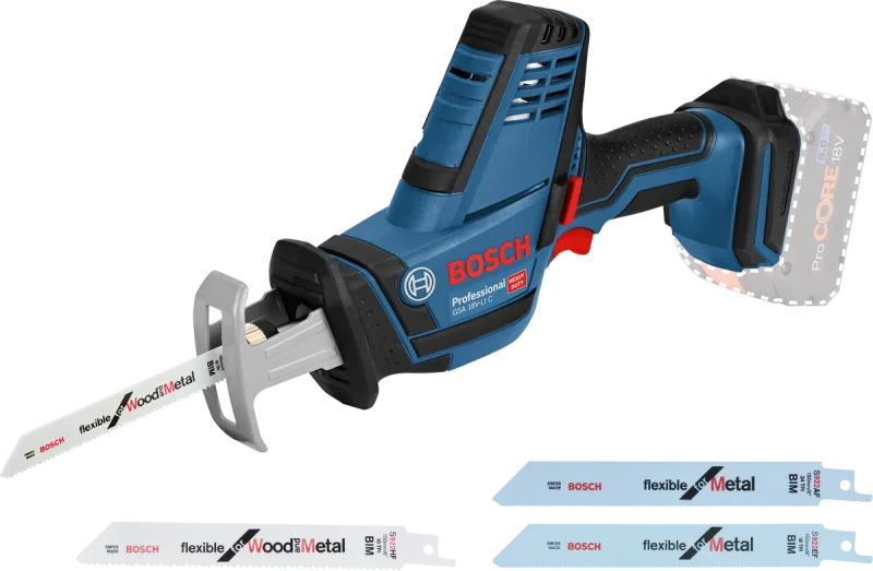 Sierra de sable sin cable de w bosch professional