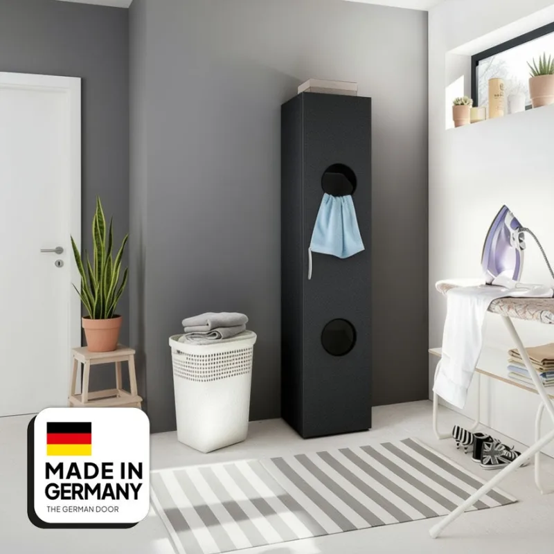 Armario landau de colada 2 orificios frontales 2 baldas 2 cestos ropa sucia 40x185 cm | tgdhome | calidad alemana