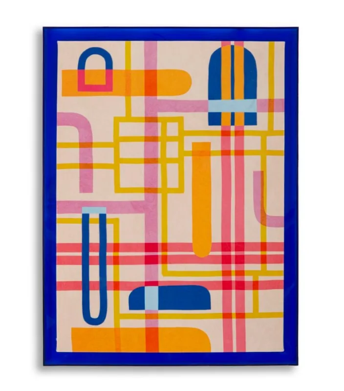 Decoración de pared | modis con marco impresión en lienzo lacado -b- cm 60x3,3x80