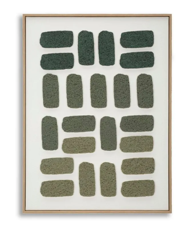 Decoración de pared | cuadro 3d sobre lienzo con marco -alto- cm 60x2,9x80