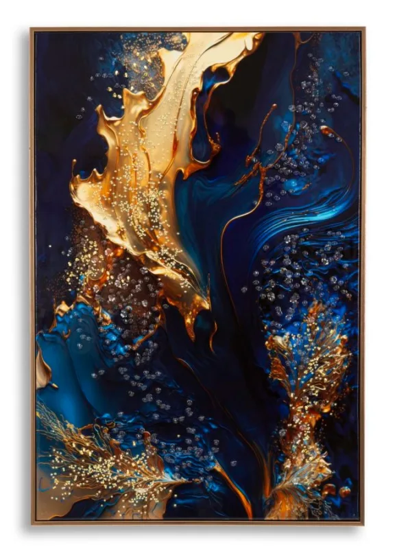 Decoración de pared | impresión en lienzo lacado con marco andrómeda -a- cm 60x4x90