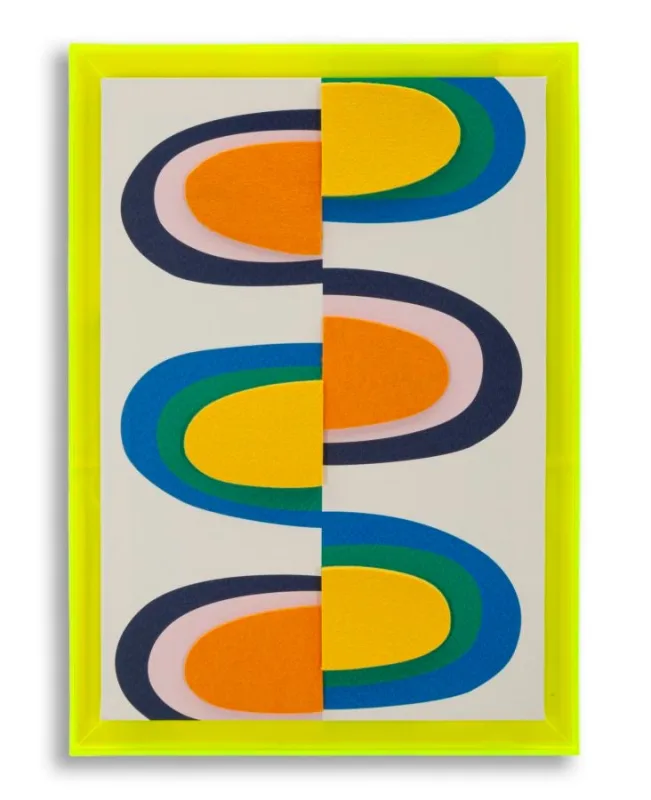 Decoración de pared | impresión en lienzo de arte pop con marco -altura- cm 50 x 3,3x70