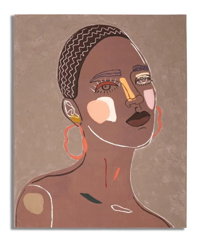 Decoración de pared | pintura mural tribal -a- cm 80x2,8x100