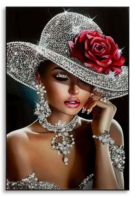 Decoración de pared | impresión sobre lienzo orleans lacado con marco -a- cm 102x4,5x152