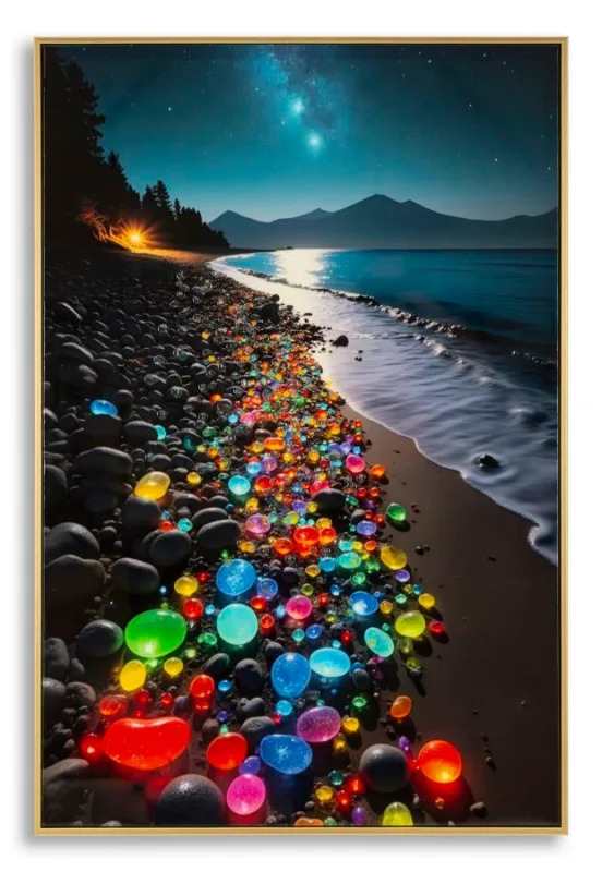 Decoración de pared | impresión sobre lienzo colores lacados con marco -b- cm 60x3,5 x90