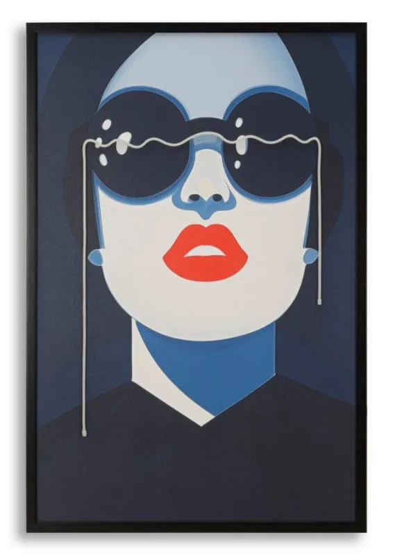 Decoración de pared | impresión sobre lienzo con led cecille cm 80x4x120