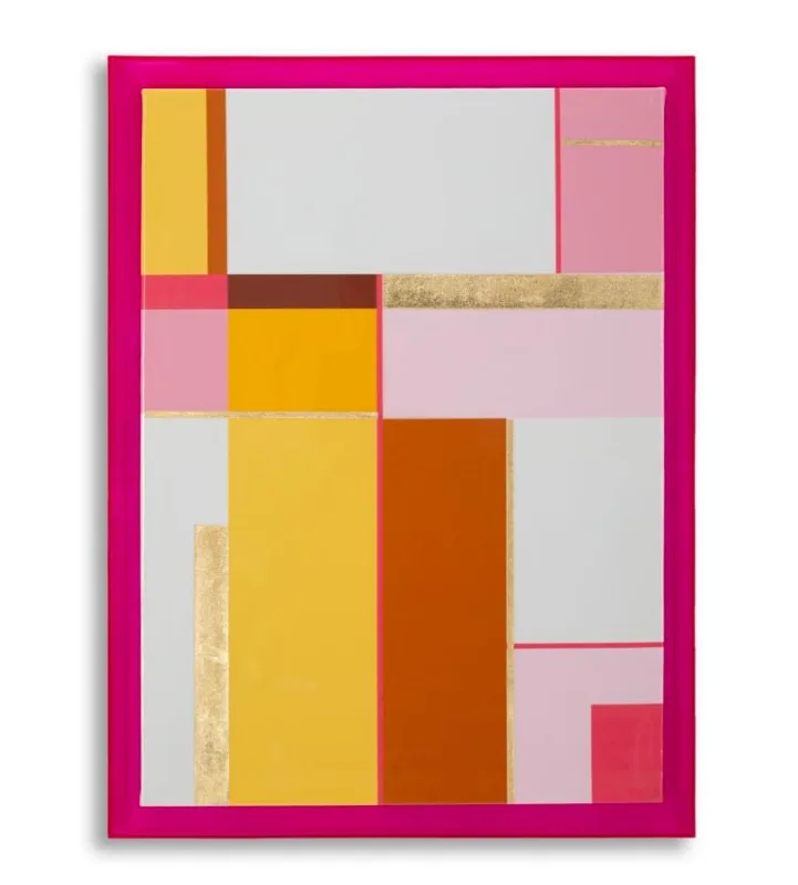 Decoración de pared | impresión sobre lienzo lacado acrílico con marco -b- cm 60x3,3x80