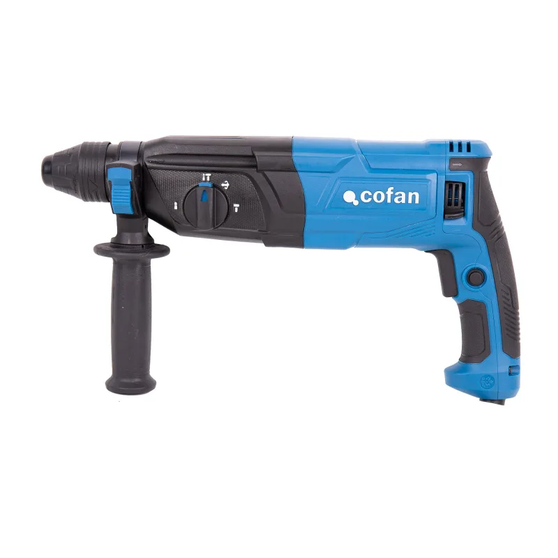 Cofan martillo perforador sds-plus 1050 w, energía de impacto 3,2 j, martillo demoledor 5200 bpm, taladro percutor con cable 1200-5200 rpm