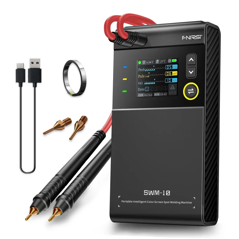 Lollanda máquina de soldar por puntos a batería, máquina de soldar por puntos portátil de mano, pulso dual, ajuste de velocidad combinado