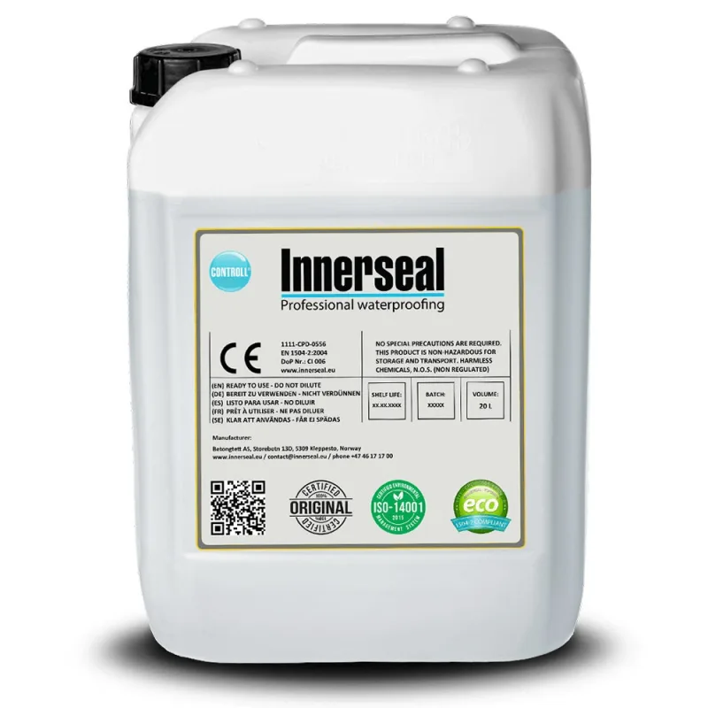 Sellador controll innerseal (20 l) - sella y protege contra problemas de humedad en superficies de hormigón. sin disolventes