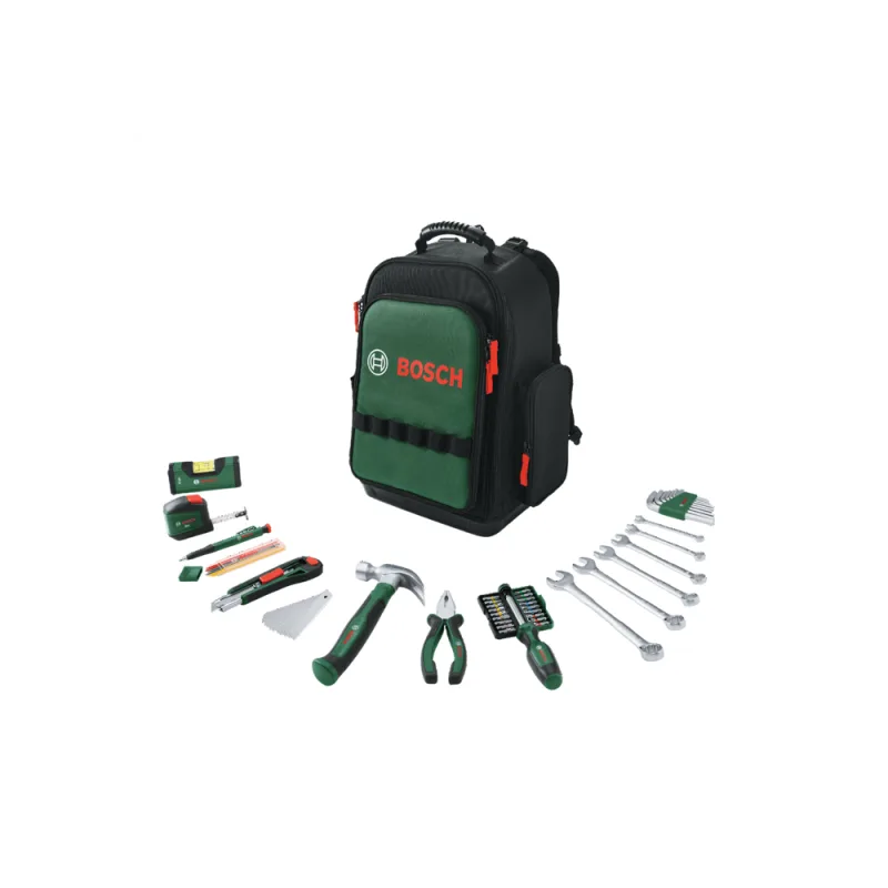 Juego de herramientas de mochila bosch de 60 piezas