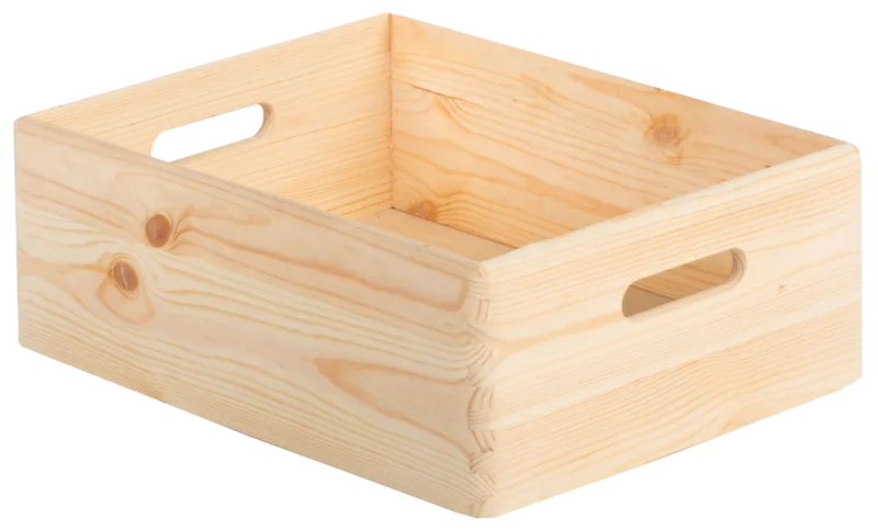 Caja de madera de pino 14x30x40cm