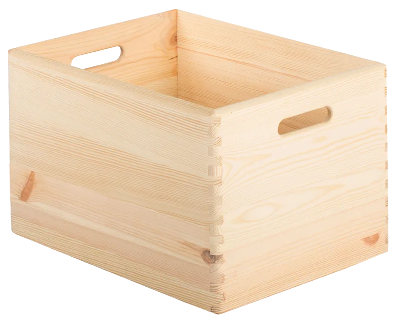 Caja de pino de 23x30x40 cm
