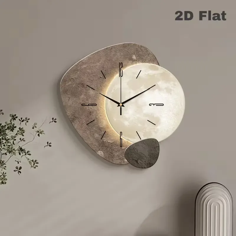 Reloj de pared de lujo, decoración de pared, reloj y temporizador